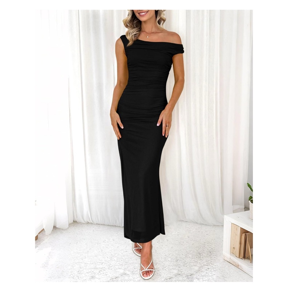 Elegant Black Off-Shoulder Dress